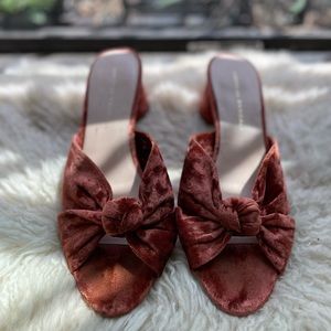 Loeffler Randall velvet heels size 7.5